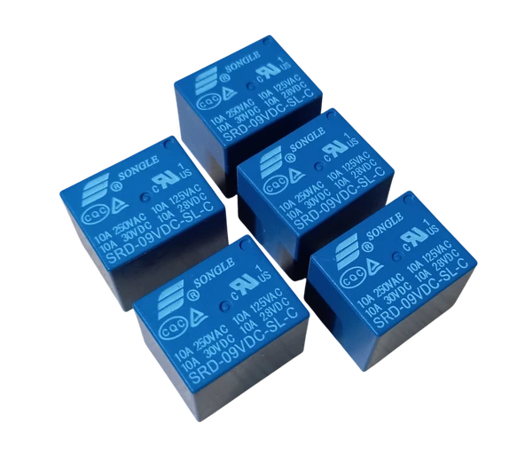 Songle SRD-09VDC-SL-C 9V 10A 5 Pin Minyon Spot Pcb Güç Rölesi - 5 Adet ürün görseli 1