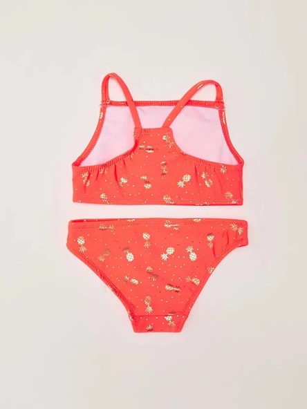 Varak baskılı kız çocuk bikini takım - Resim 2