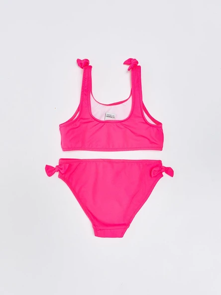 Fiyonklu kız çocuk bikini takım - Resim 5
