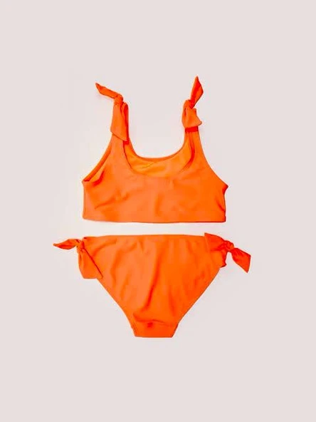 Fiyonklu kız çocuk bikini takım - Resim 9