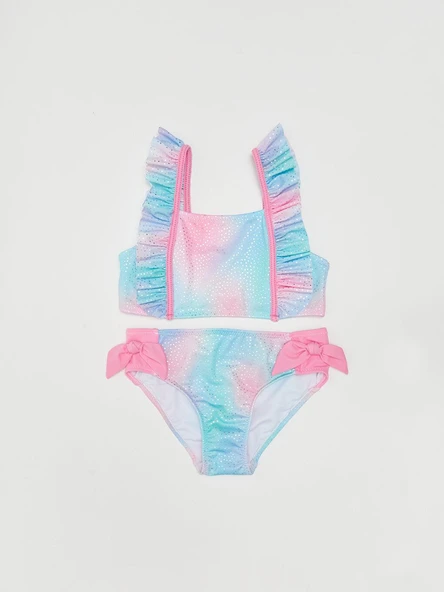 Batik Desenli Kız Çocuk Bikini Takım DB200786BT ürün görseli 1