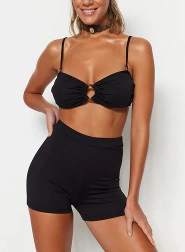 Dokulu Yüksek Bel Bikini Altı DB200792KT ürün görseli 1