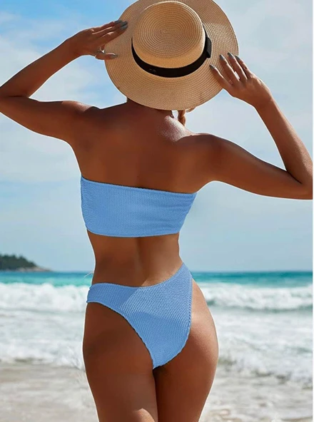 Straplez bikini takım DB200730BT - Resim 10