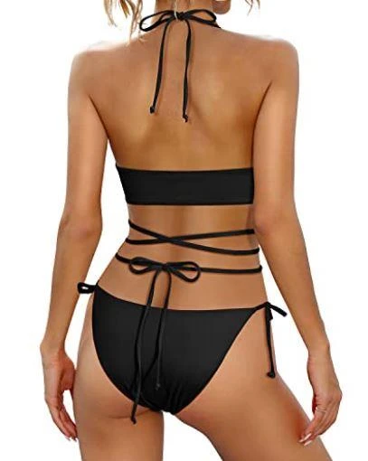 Bağlama Detaylı bikini takım DB200780BT - Resim 3