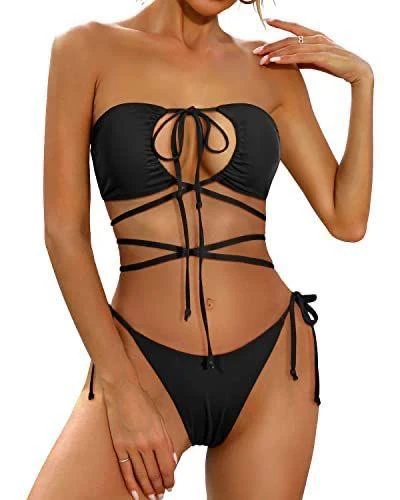 Bağlama Detaylı bikini takım DB200780BT - Resim 2