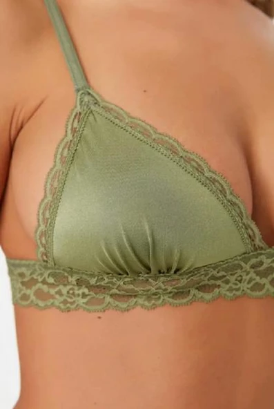 YAKALARI DANTELLİ MICRO BRALET DS200475BR - Resim 3