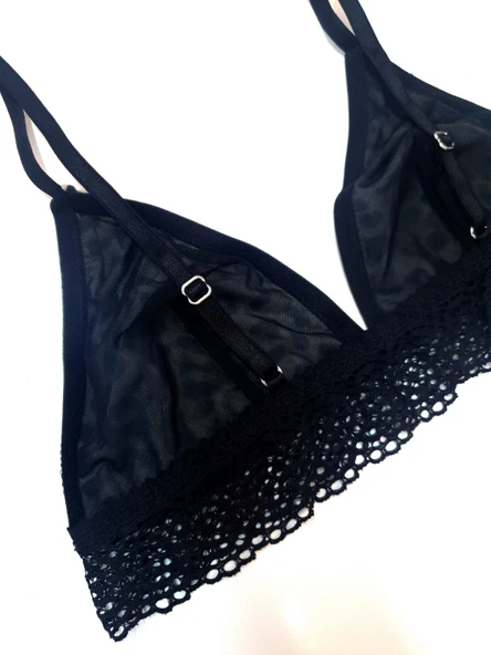 LEOPAR MICRO DANTELLİ BRALET DS200471BR - Resim 4