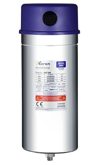 Xkoren 15 kVAr / 21.7A / 400V / 3x99.666UF / Trifaze Güç Kondansatörü ürün görseli 1