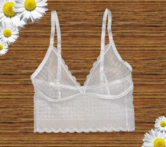 EKRU FULL DANTEL SOFT BRALET - Resim 5