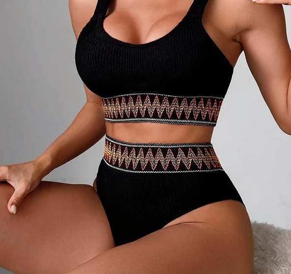 Zz lastikli bikini takım - Resim 2