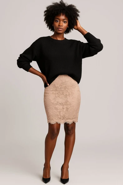 Dantel Mini Etek ürün görseli 1