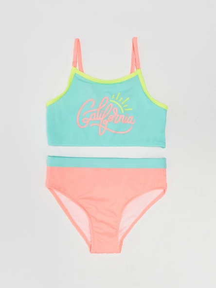 Baskılı kız çocuk bikini takım ürün görseli 1