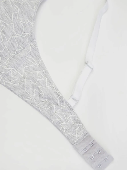 GRİ YILDIZ BASKILI KAPLI FIRST BRA - Resim 2