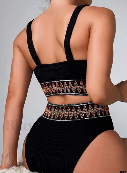 Zz lastikli bikini takım - Resim 3