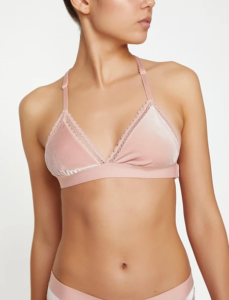 SOMON KADİFE BRALET DS200111BR - Resim 3