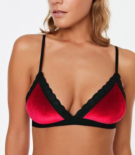 YILBAŞI KIRMIZI KADİFE BRALET DS200111BR ürün görseli 1