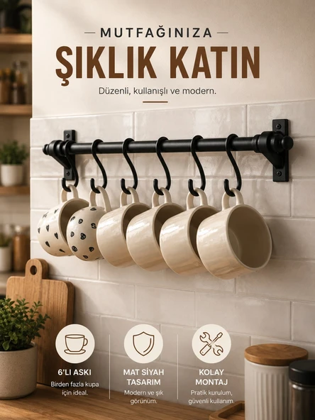 SAS Metal borulu askı ve kanca ürün görseli 1