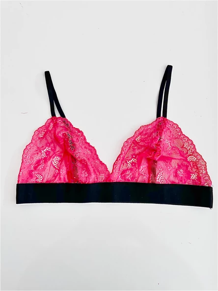 Fuşya Full Dantel Bralet DS200112BR - Resim 7