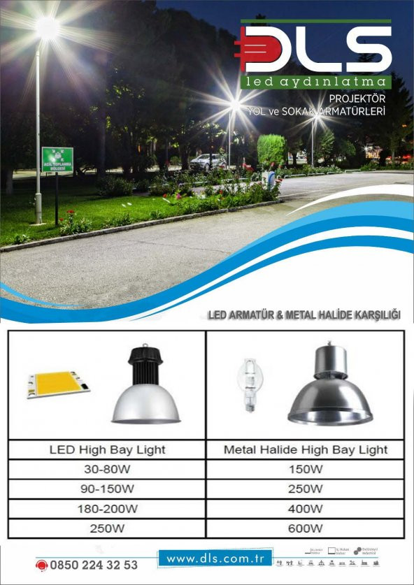 300W Led Park Bahçe SMD Aydınlatma - Resim 4