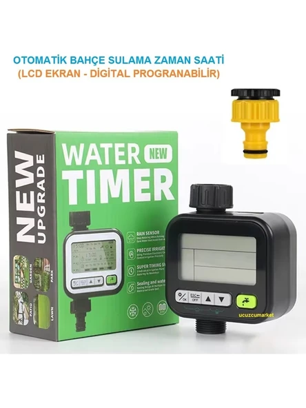 Su Zamanlayıcı Otomatik Bahçe Sulama Zaman Saati (Lcd Ekran-Digital Progranabilir) ürün görseli 1