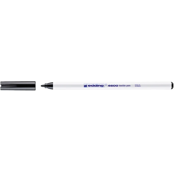 Edding T-Shırt Kalemi Yuvarlak Uçlu 1 MM Siyah (10 lu paket)4600 ürün görseli 1