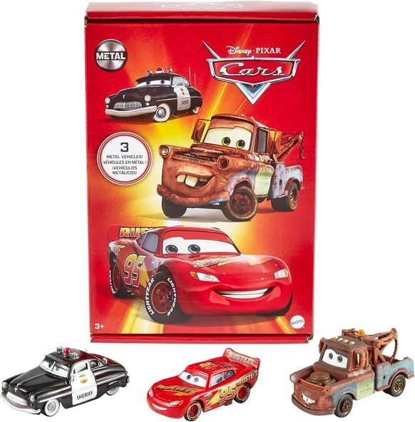 Mattel Disney Pixar Cars Metal 3 lü Set HBW14 ürün görseli 1