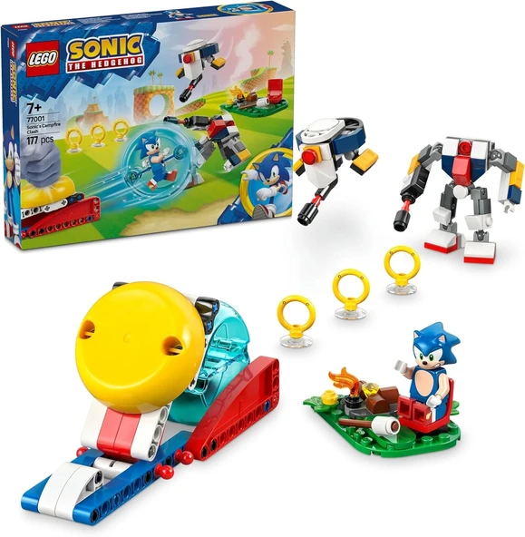 LEGO Sonic The Hedgehog: Sonic’in Kamp Ateşi Çarpışması 77001, 7 Yaş Oyuncak Yapım Seti ,177 Parça ürün görseli 1