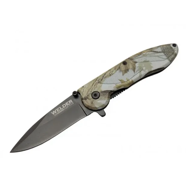 Çakı Yaprak Desenli 19,5 cm Yarı Otomatik , Kemerlikli ürün görseli 1