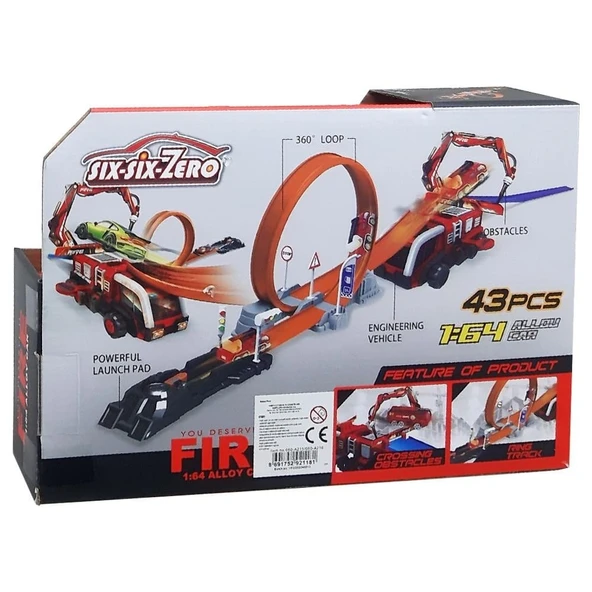 Oyuncak Polis İtfaiye Araçlı Oyun Seti 43 PARÇA - Resim 2