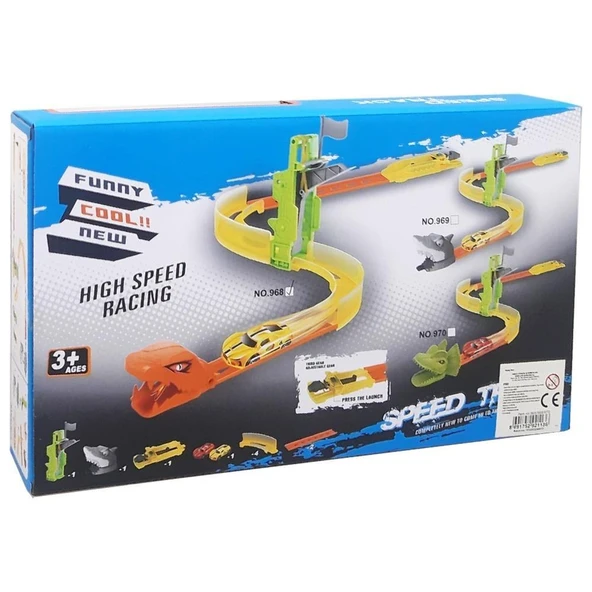 Parkurlu Yarış Seti 2 ARABALI - Resim 2