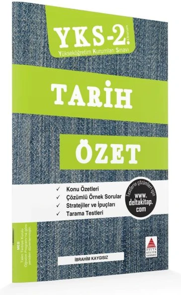 Delta Kültür YKS 2. Oturum Tarih Özet ürün görseli 1