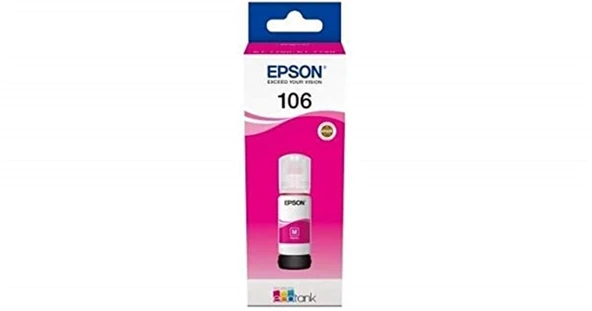Epson 106 Magenta Kırmızı Şişe Mürekkep T00R340 L7160-7180 ürün görseli 1
