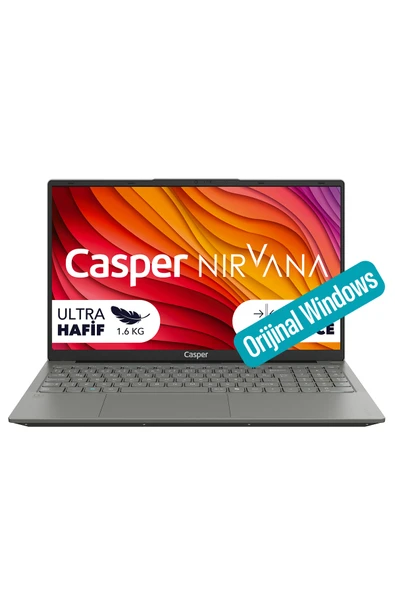 Casper Nirvana X650 i7-13620H 32GB DDR5 500GB SSD W11H 15.6" Laptop X650.1362-DV00A-G-F ürün görseli 1