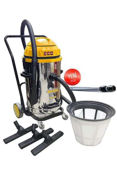 SURENA Wd753 - 3 Motorlu Islak Kuru Sanayi Tipi Süpürge Makinası 3600 Watt ürün görseli 1