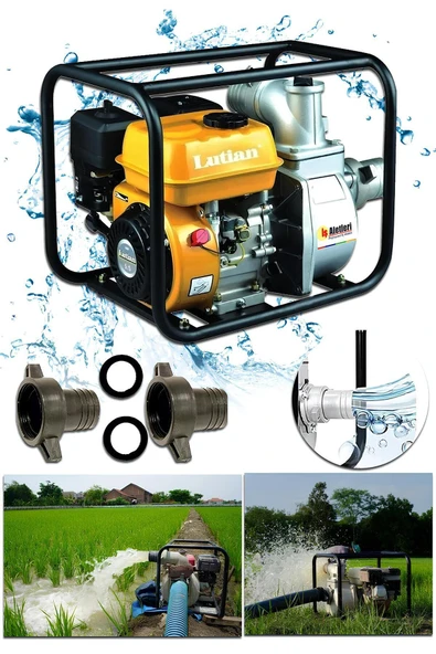 PROXTECH Bakır Sargılı Yüksek Performans 7 hp Yakıt Tasarruflu 2 Inc Benzinli Su Pompası Su Motoru ürün görseli 1