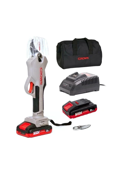 Crown Akülü Dal Budama Makası 20v-2ah Ct29001hx-2 Tb Çift Akülü Şarjlı Dal Budama Makinesi ürün görseli 1