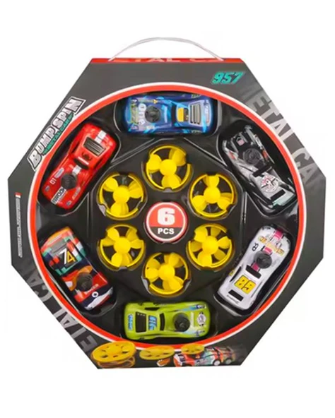 Ctoys Çek Bırak Pervaneli Yarış Arabası Çantalı Set 6lı ürün görseli 1
