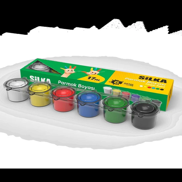 SILKA PARMAK BOYA 6 RENK 17 ML (ART.995) ürün görseli 1