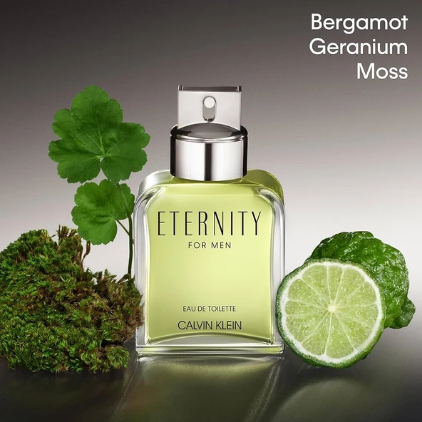 C.K ETERNITY MEN 100ml EDT - Resim 3
