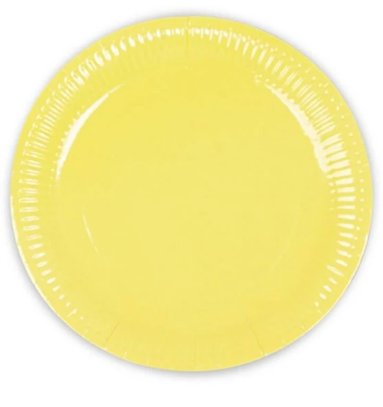 MAKARON SARI KARTON TABAK 23cm 8LI ürün görseli 1