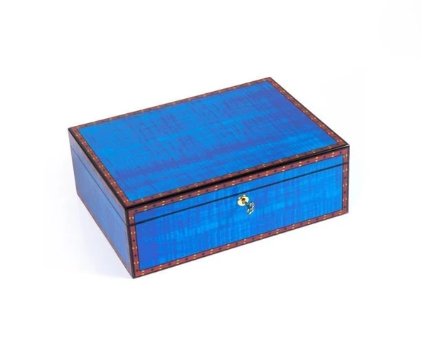 Madrona Humidor / Puro Saklama Kutusu - Mavi ürün görseli 1