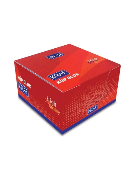 Kraf Küp Blok Beyaz 8X8 Cm (115G) ürün görseli 1