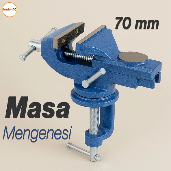 Masa Mengenesi 70 mm Mobilya Tezgah Dönerli Tabla Taban Metal Döküm İşkence Kıskaç Mini Ahşap Kanca ürün görseli 1