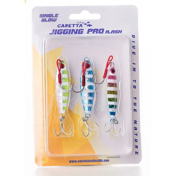 Caretta Jigging Pro Flash 7gr LRF Jig Yem  Single Glow ürün görseli 1