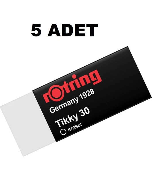 Rotring Beyaz Tikky30 Öğrenci Silgisi 5 Adet ürün görseli 1