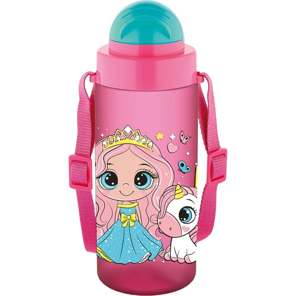 Noki Kıds Su Matarası Tritan Pipetli Kapak 500 Ml Pembe ürün görseli 1