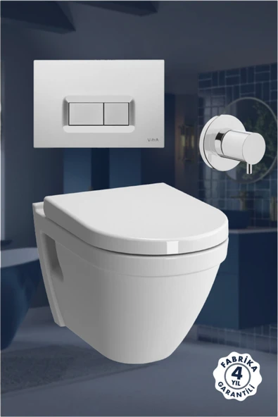 Vitra S50 Asma Klozet, Seti Beyaz 54 Cm (Gömme Rezervuar Dahil) ürün görseli 1