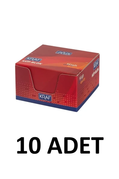 Kraf (10 PAKET) Küp Blok Beyaz 8X8 Cm (115G) ürün görseli 1
