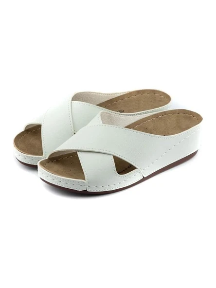 ROY JONES 1802 BEYAZ COMFORT CASUAL ANATOMİK RAHAT KALIP TERLİK ürün görseli 1