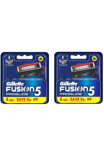 Gillette Fusion Proglide Yedek Tıraş Bıçağı 4'lü X 2 ADET ürün görseli 1